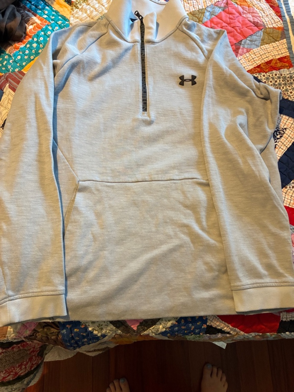 Under Armour Pale Blue Half-Zip Pullover
